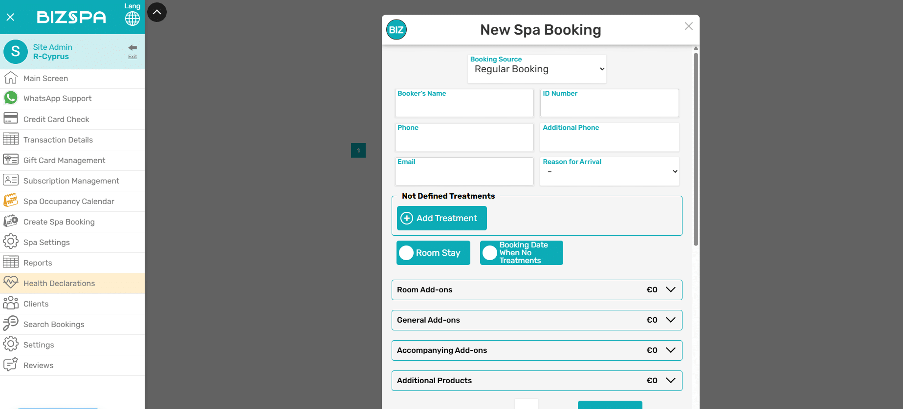 Booking